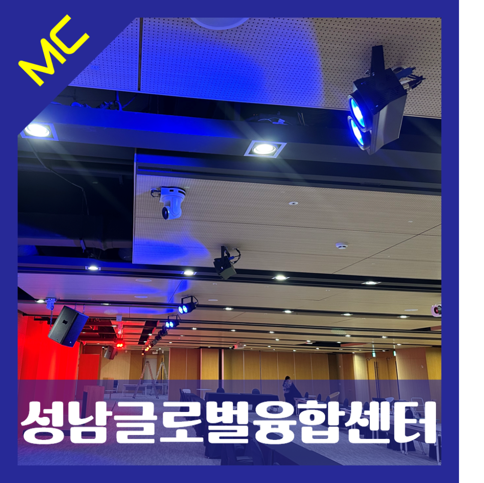 성남글로벌융합센터<br>컨퍼런스룸 조명 설치